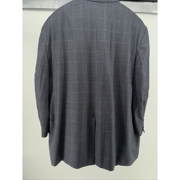 Lauren Ralph Lauren Classic-Fit Blazer Gray/Blue Houndstooth 52R - Picture 9 of 9